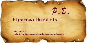 Pipernea Demetria névjegykártya